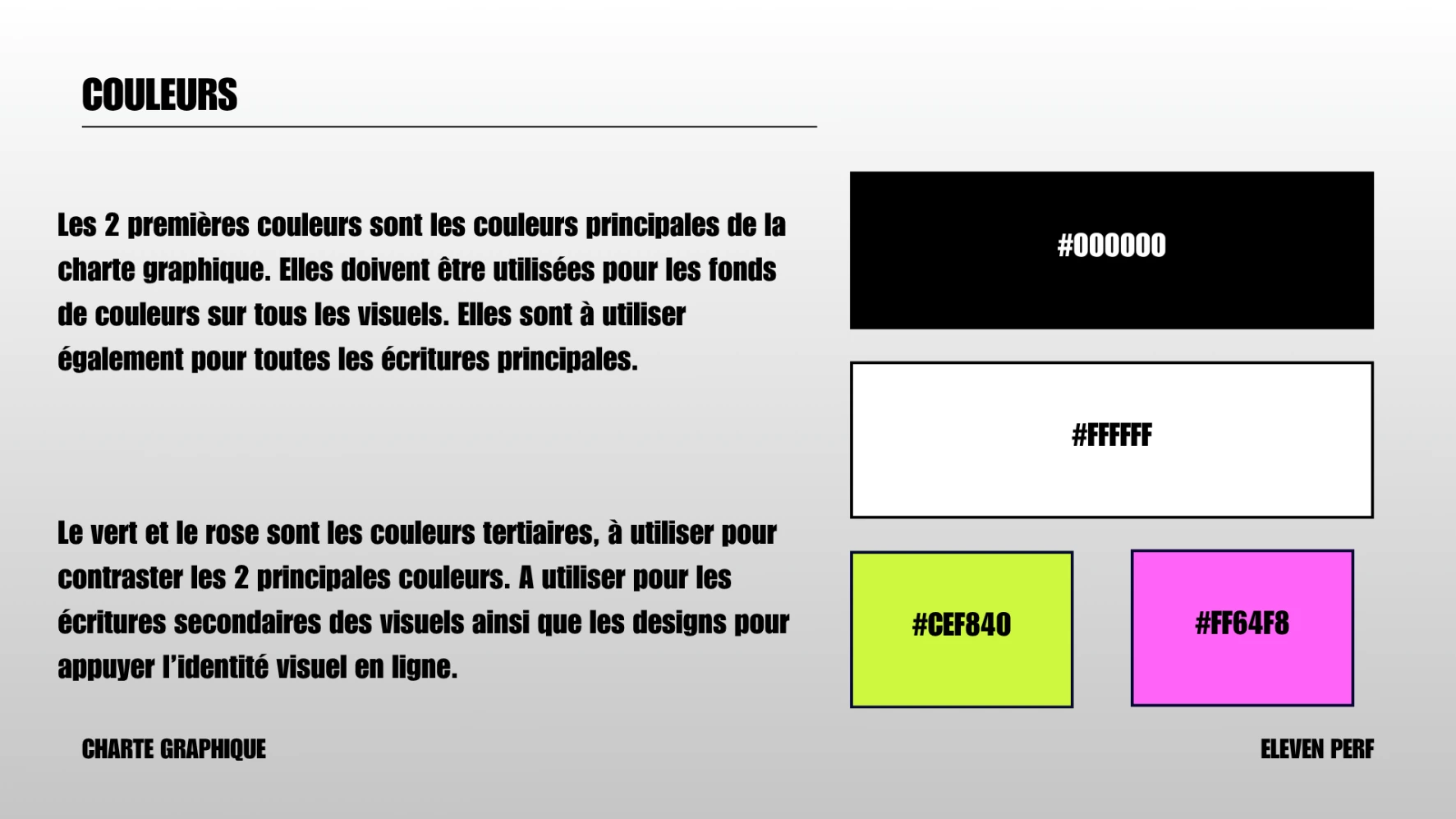 charte graphique couleur